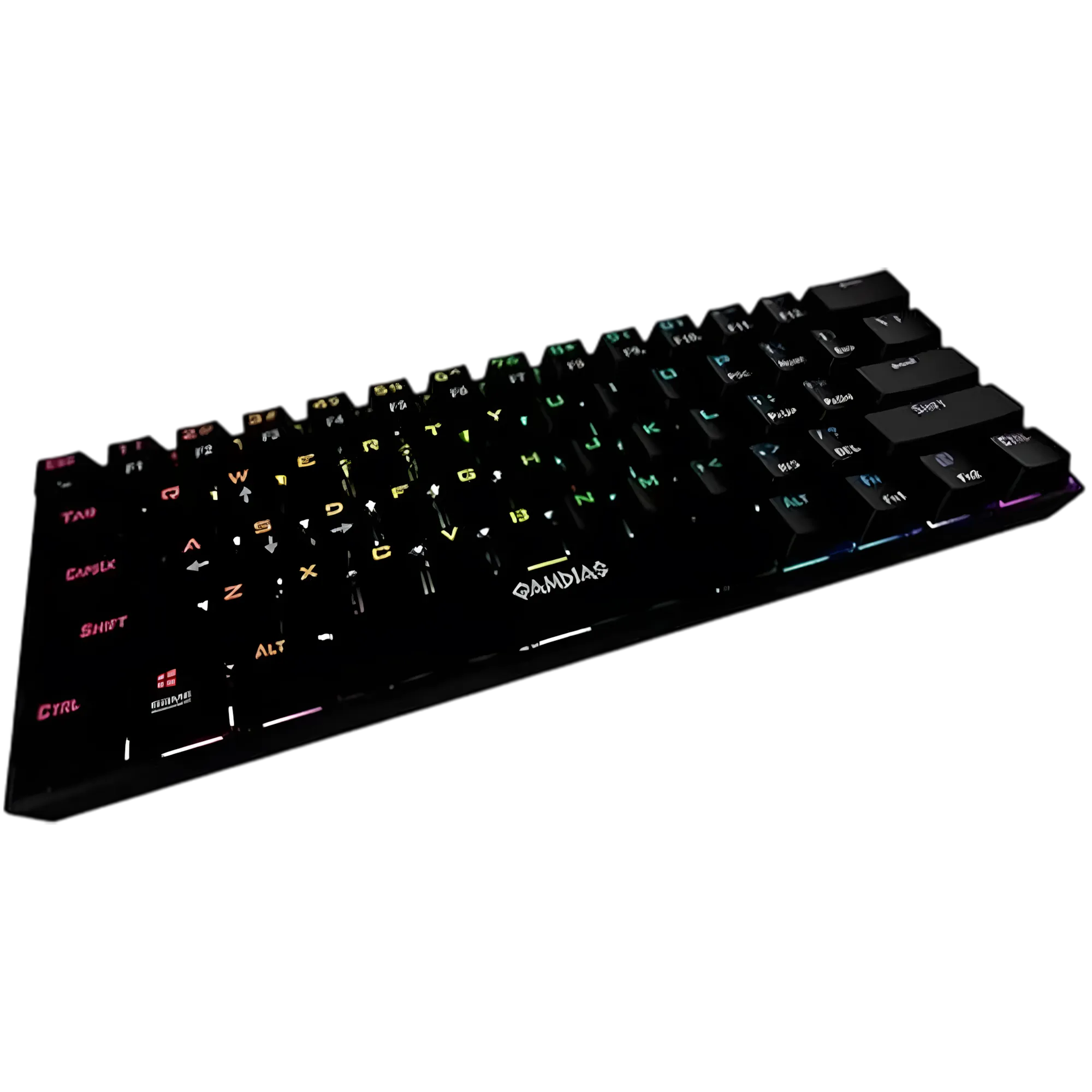 Gamdias Hermes E3 Gaming Keyboard – Brown Switch • 61-Key • Mechanical • Ergonomic Design