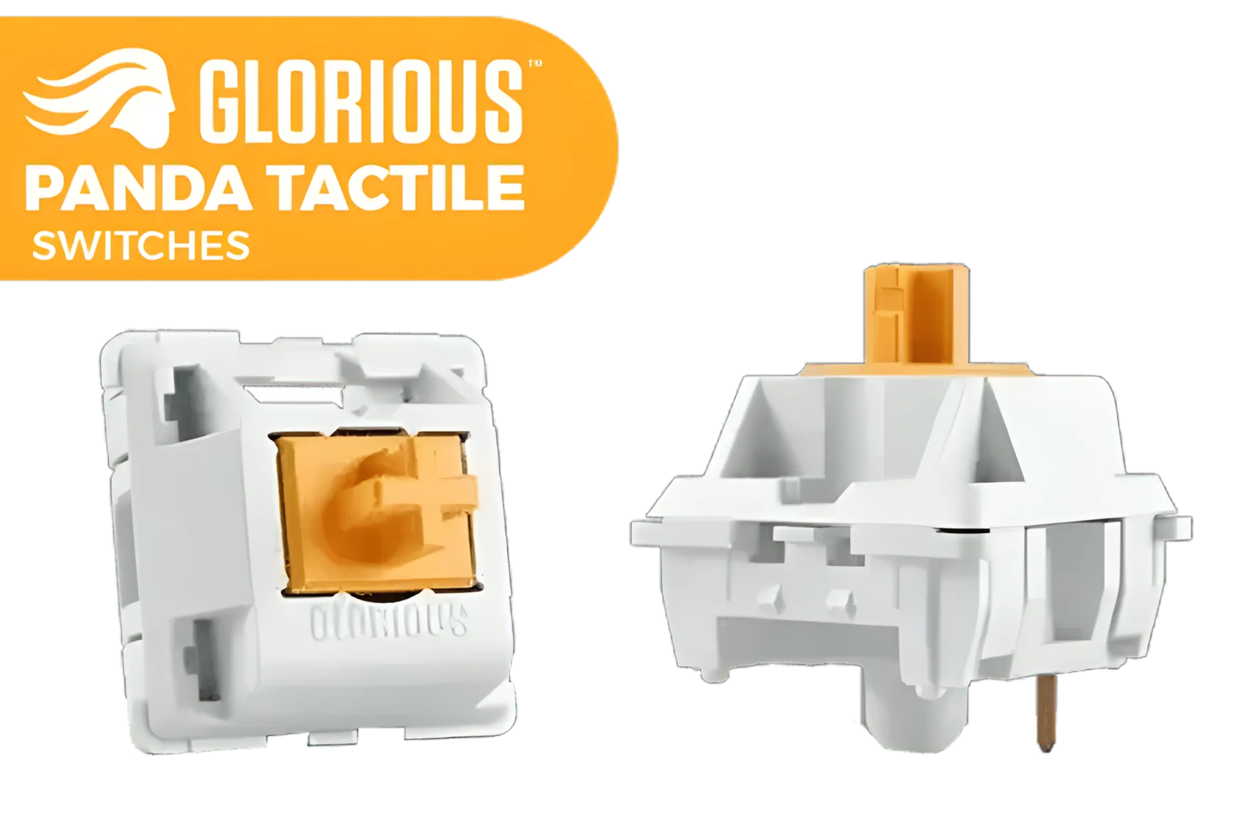 Glorious Panda Mechanical Keyboard Switches – Tactile • 36-Pack • RGB Compatible