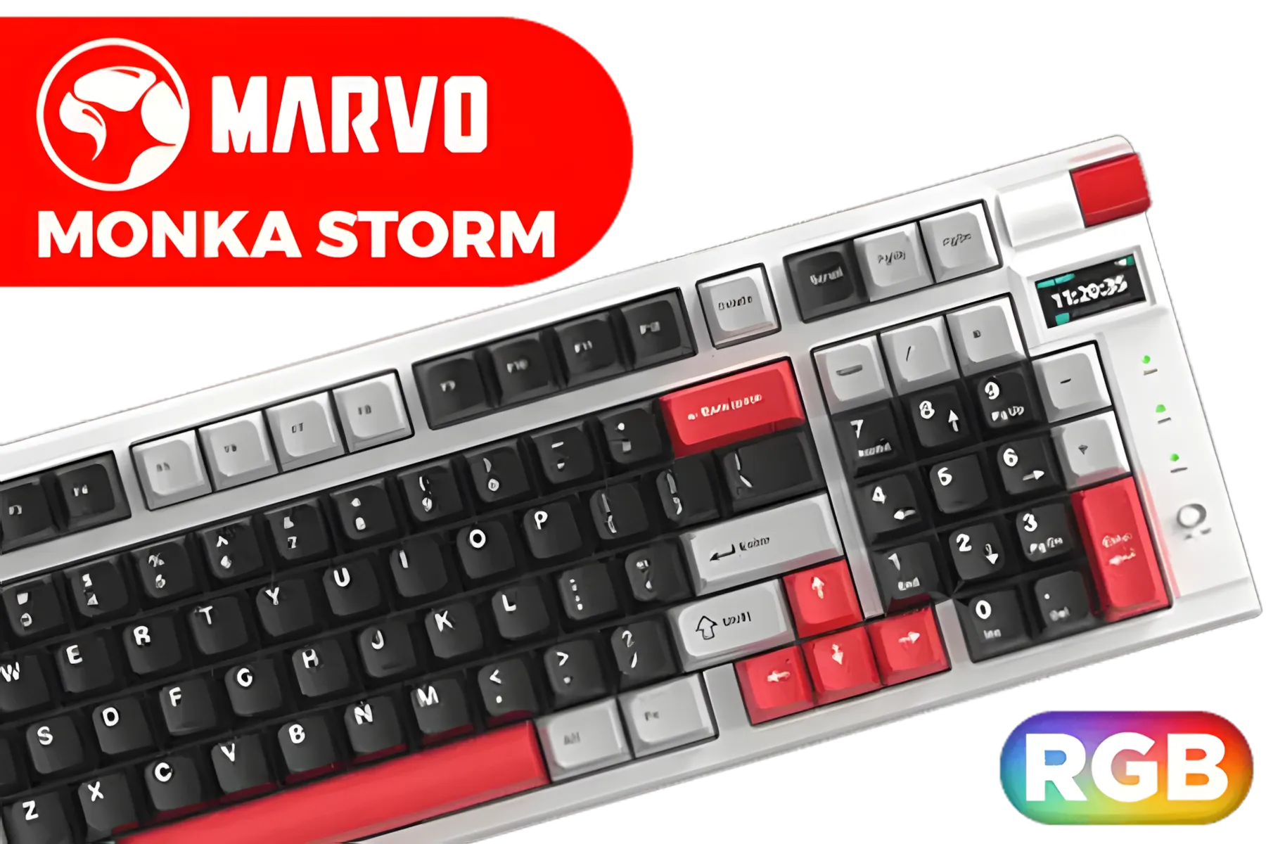 Marvo KG991W Monka Storm Mechanical Keyboard – Hot-Swappable • 98% Layout • RGB Backlight • 4000mAh Battery